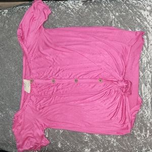 Vici Dolls Fantastic Fawn Short Flutter Sleeve Tie Top